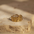 Branka Leaf Gold Ring ladies jewellery by FAYA & CO