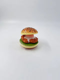 Burger squishy stress toy