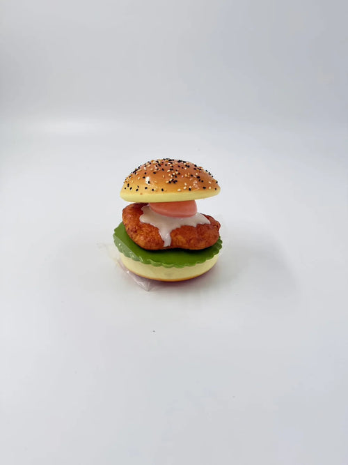 Burger squishy stress toy