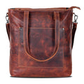 Greenwood Bunbury Leather Tote Bag - Brown by GreenWood