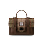 The Leather Medium Satchel - Islander Check