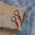 Delia Red Chilli Earrings ladies jewellery by FAYA & CO