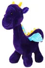 Purple dragon soft plush toy 27cm by Elka Australia