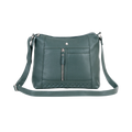 Greenwood Structured Zip Handbag - Green