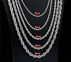 Stainless Steel Twist Chain Necklace - MJ/MNP