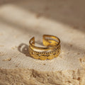 Hammered Circle Ring ladies jewellery by FAYA & CO