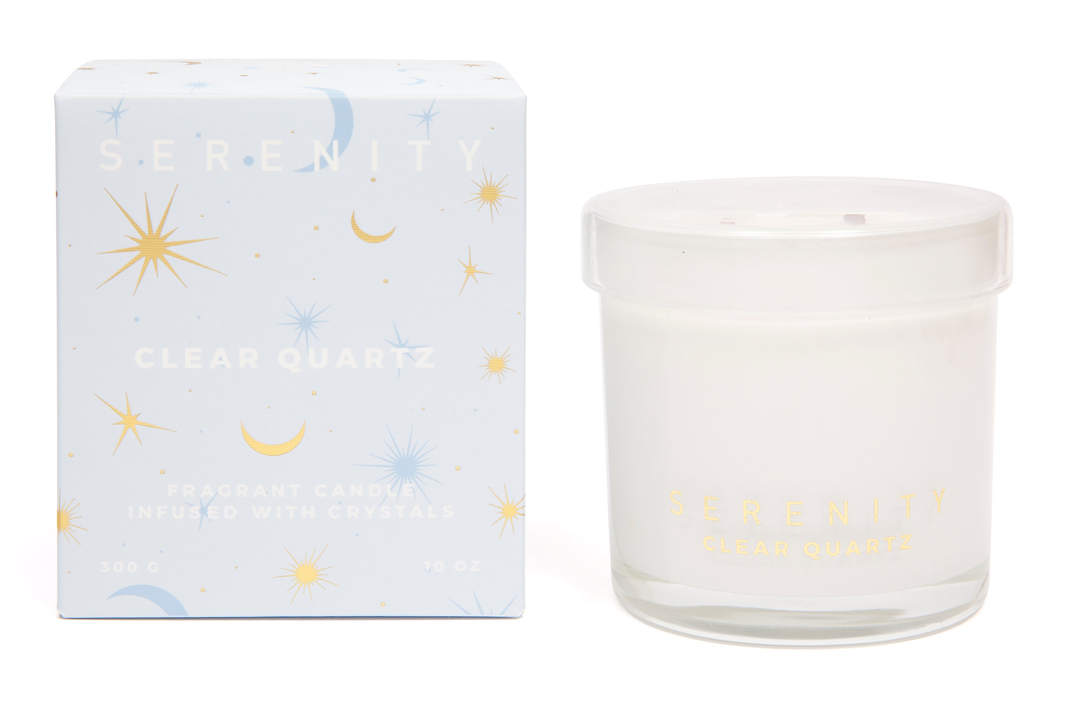 Healing Clear Quartz Crystal Candle scented candle by Home Fragrance Co