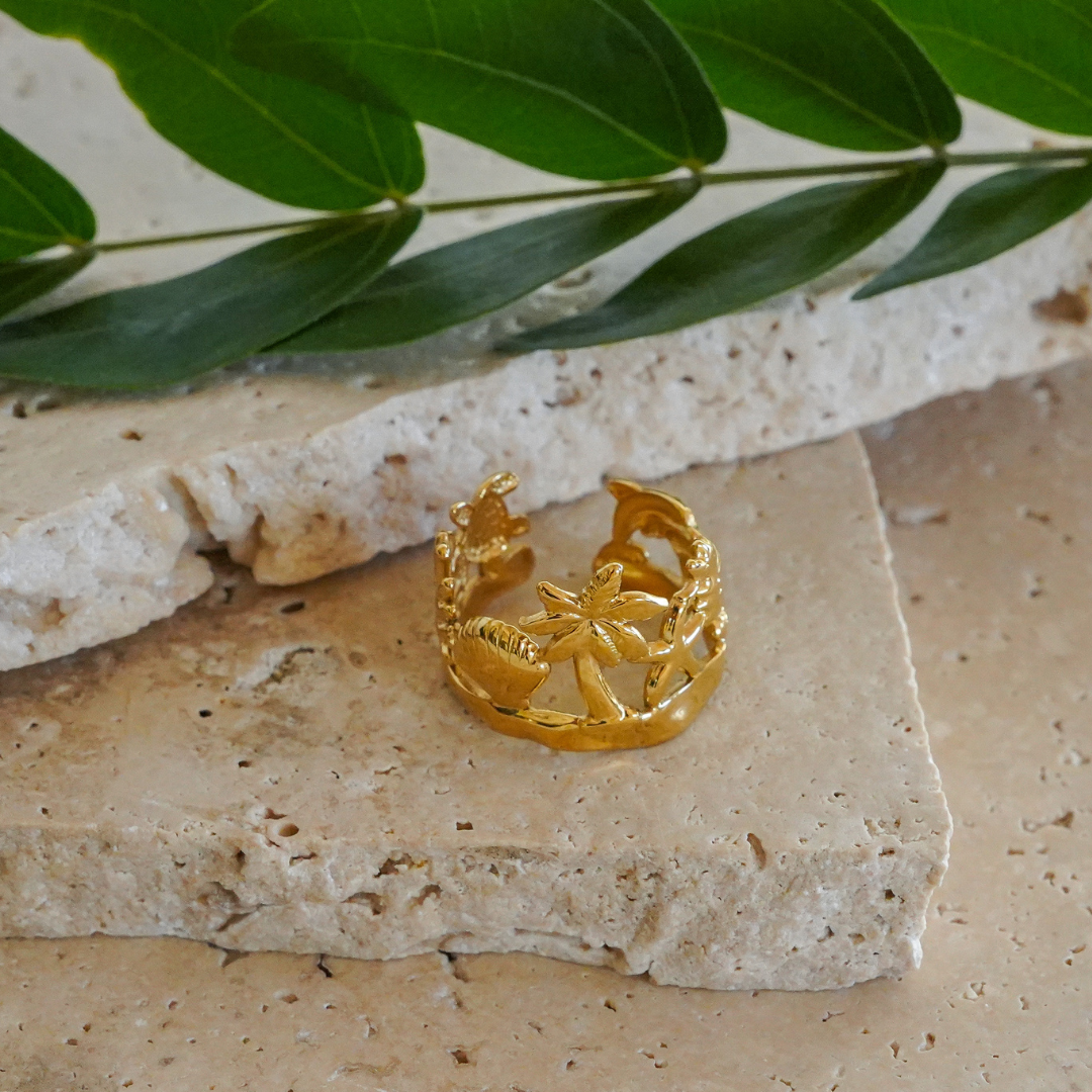 Joakim Gold Ocean Ring ladies jewellery by FAYA & CO
