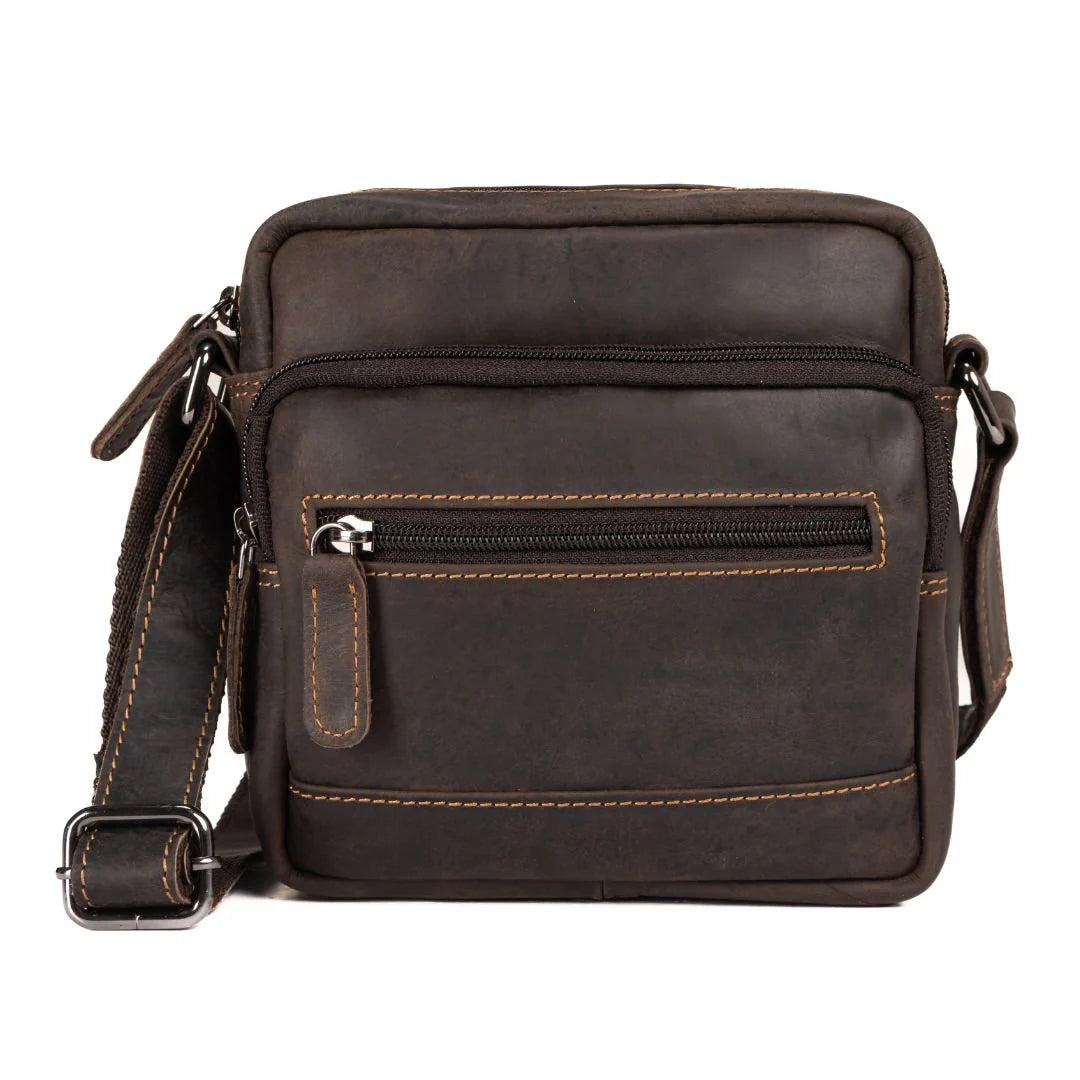 Greenwood Oliver Shoulder Bag - Brown by GreenWood