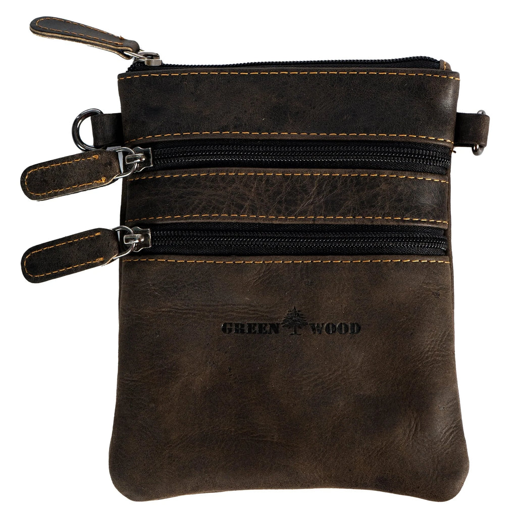 Greenwood Kempsey Leather Sling Bag - Brown