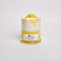 Lemon Meringue Dessert Candle dessert-shaped scented soy candle by Maple Beech