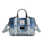 Islander Mini Satchel in Blue Tartan