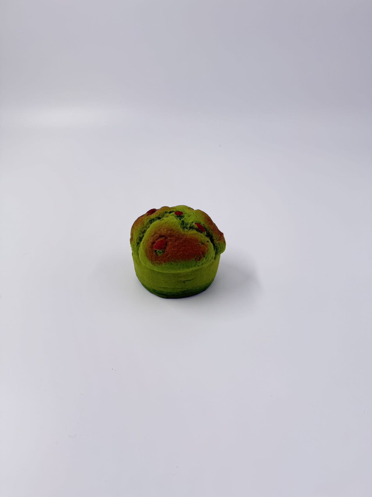 Matcha muffin squishy toy