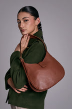Outback Arc leather bag rear view by Bark And Bison