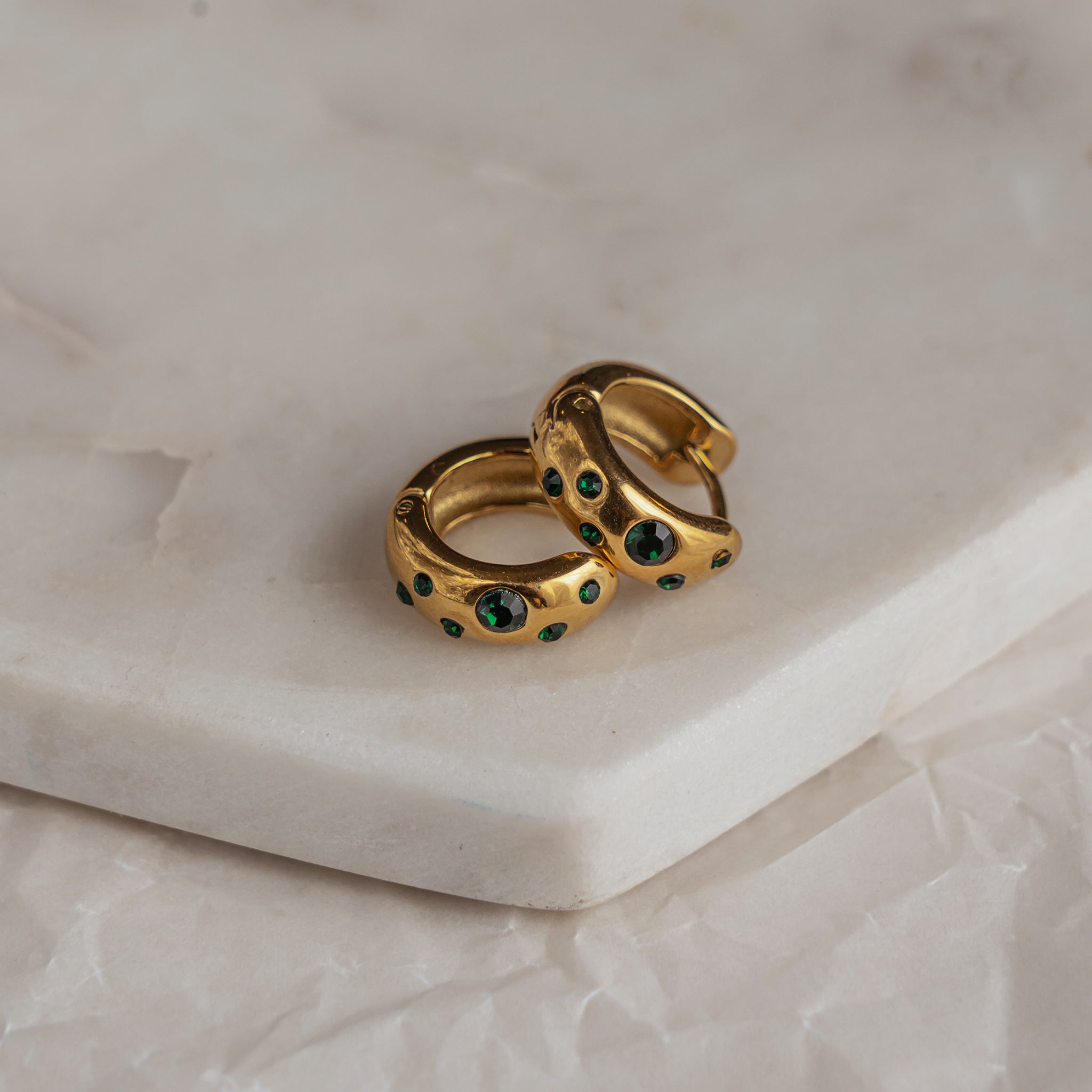 Paulina Emerald earrings ladies jewellery by FAYA & CO