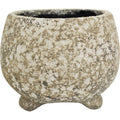 Round terracotta pot vase by LaVida Trading