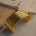 Sanita Pearl Wave Cuff Bracelet ladies jewellery by FAYA & CO