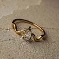 Sidonie Teardrop Solitaire ladies jewellery by FAYA & CO