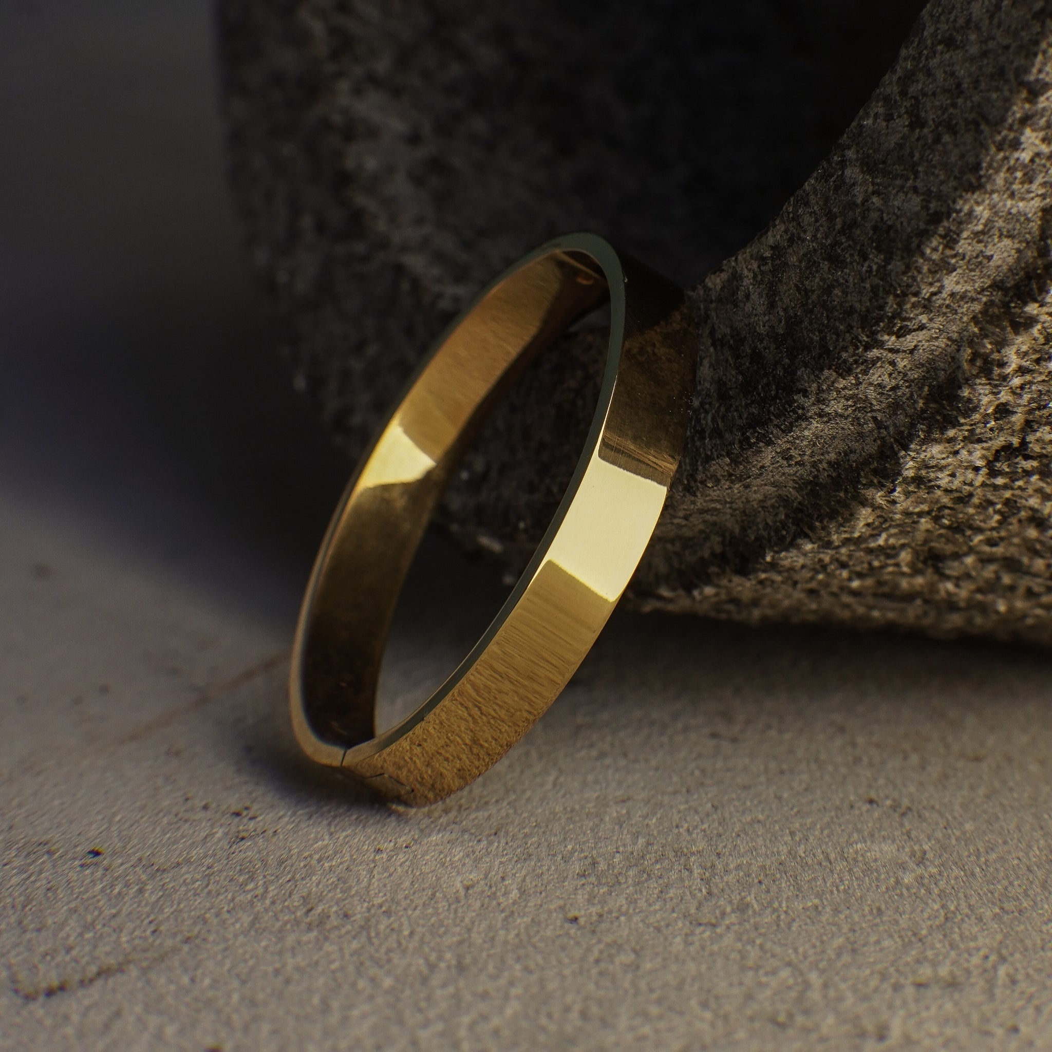 Sofia Gold Bangle Bracelet 3.9 mm ladies jewellery by FAYA & CO