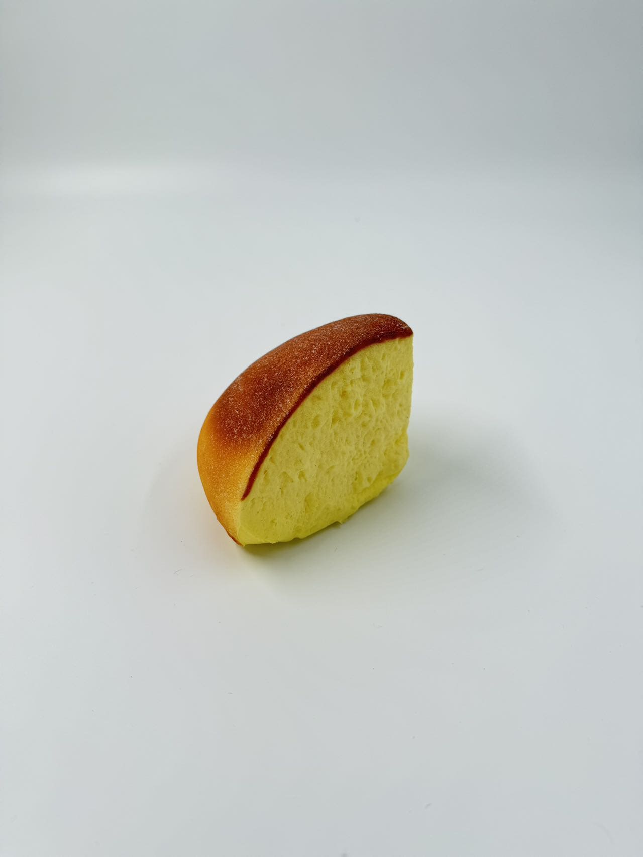 Vanilla souffle slice squishy toy
