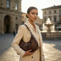 Tanami Moon leather shoulder bag by Bark And Bison