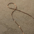 Violaine Twisted Detail Rose gold Neck ladies jewellery by FAYA & CO
