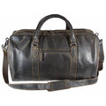 Large Leather Duffle Bag - Brown