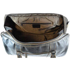 Large Leather Duffle Bag - Brown